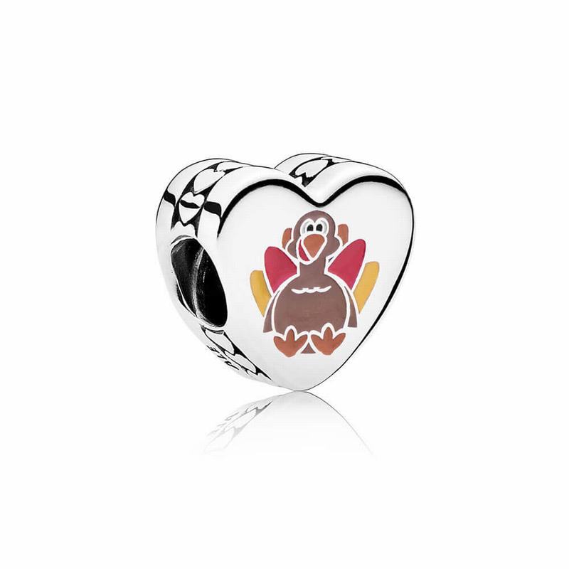 Pandora Thankful For You Charm Europe - Sterling Silver/Enamel/Red - 954618AQP